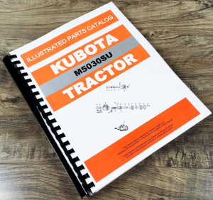 Kubota M5030SU Tractor Parts Manual Catalog Book Assembly Schematics Exploded