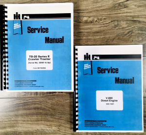 International TD-20E Crawler Tractor Pay Dozer Service Manual Set Repair Shop