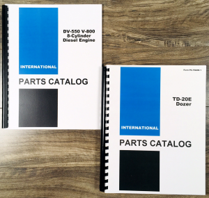 International TD-20E Crawler Tractor Dozer Parts Manual Set Catalog Assembly IH