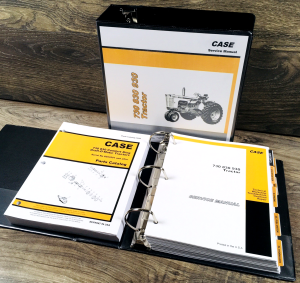 Service Parts Manual Set for Case 830 831 832 833 DraftOMatic Tractor 8253501-Up