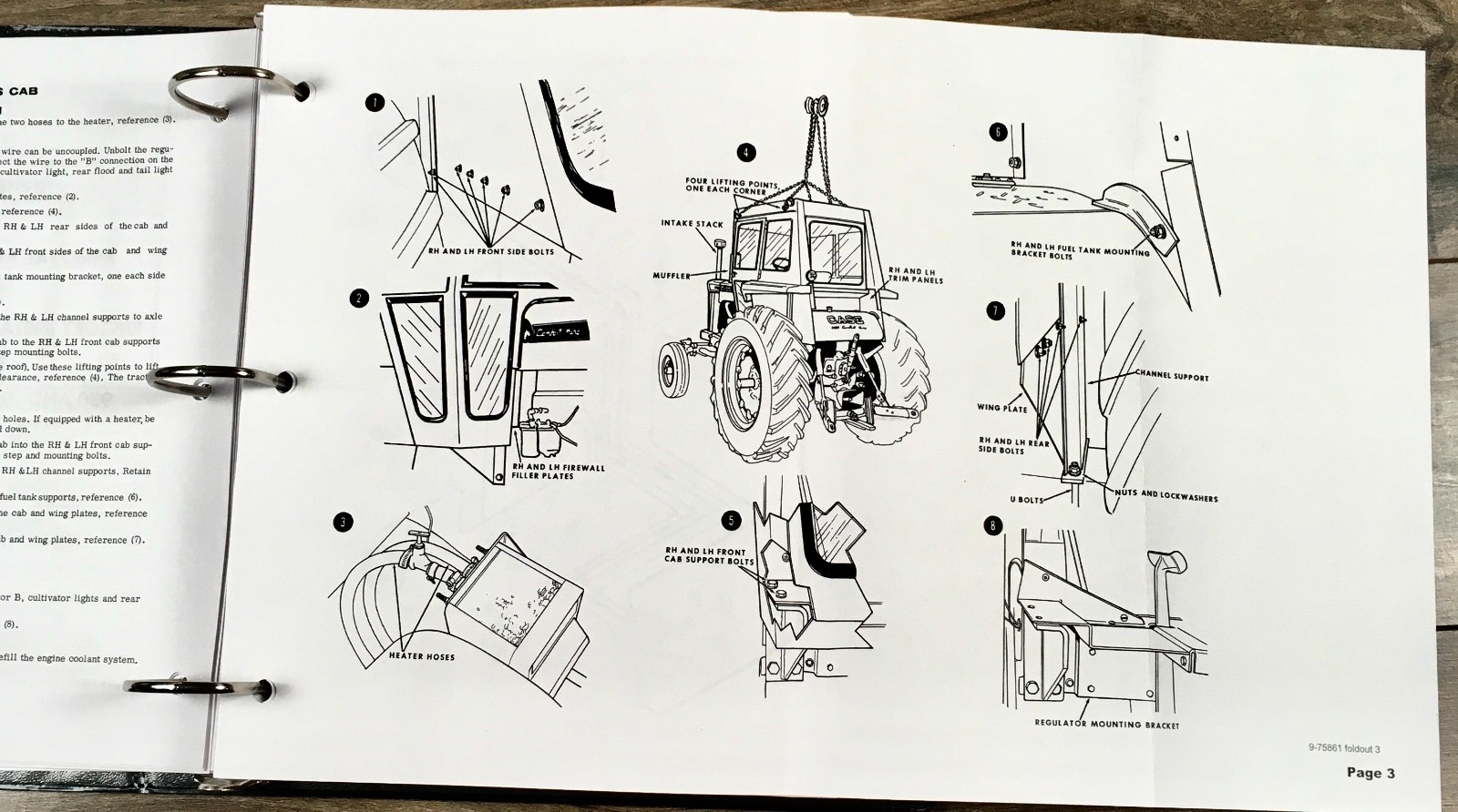 Service Parts Manual Set for Case 830 831 832 833 DraftOMatic Tractor 8253501-Up - Image 10