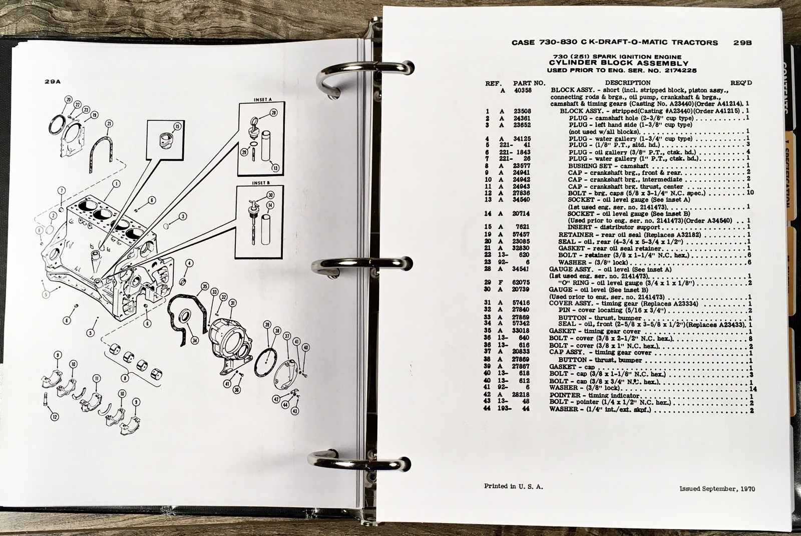 Service Parts Manual Set for Case 830 831 832 833 DraftOMatic Tractor 8253501-Up - Image 15