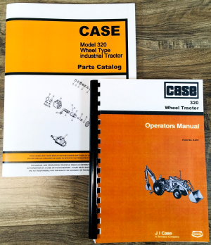 Case 320 CK Tractor Loader Backhoe Parts Operators Manual Set Owners Catalog