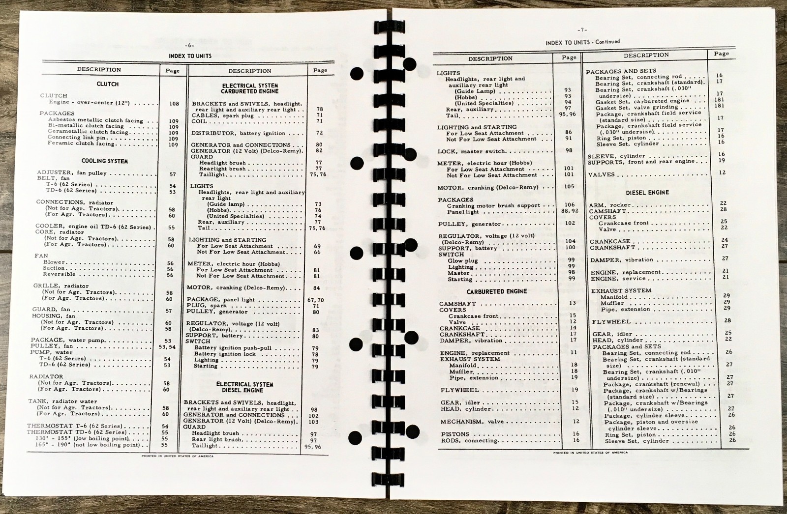 International T-6 Series 62 Crawler Tractor Service Parts Operators Manual Set - Image 4