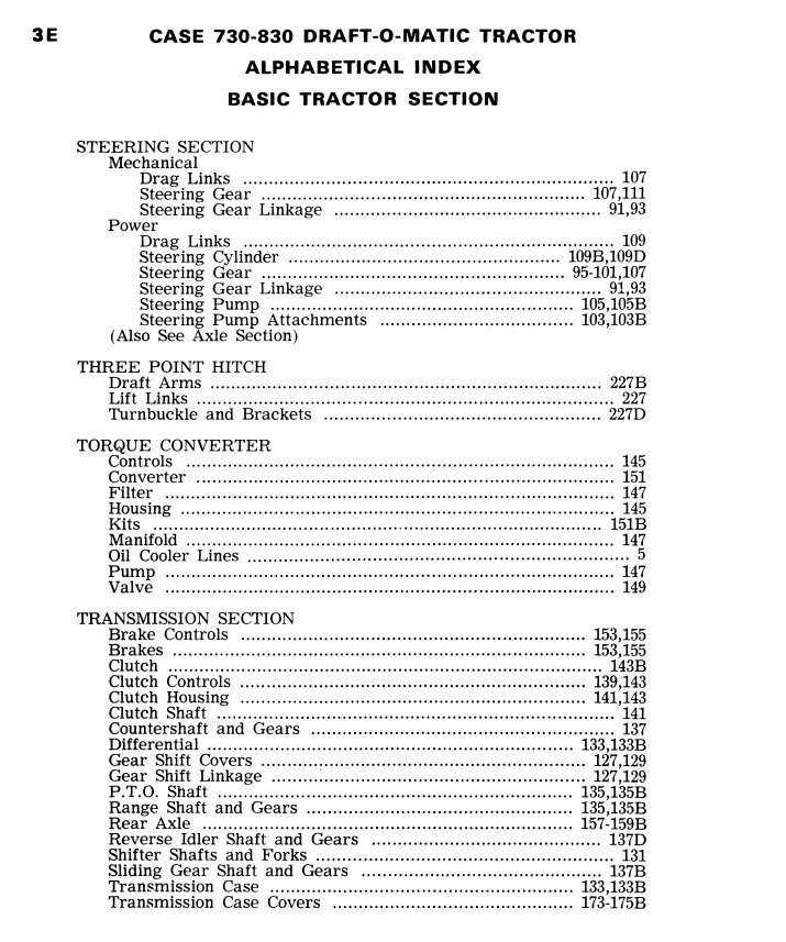 Service Parts Manual Set Case 730 731 732 733 734 DraftOMatic Tractor 8253501-Up - Image 6