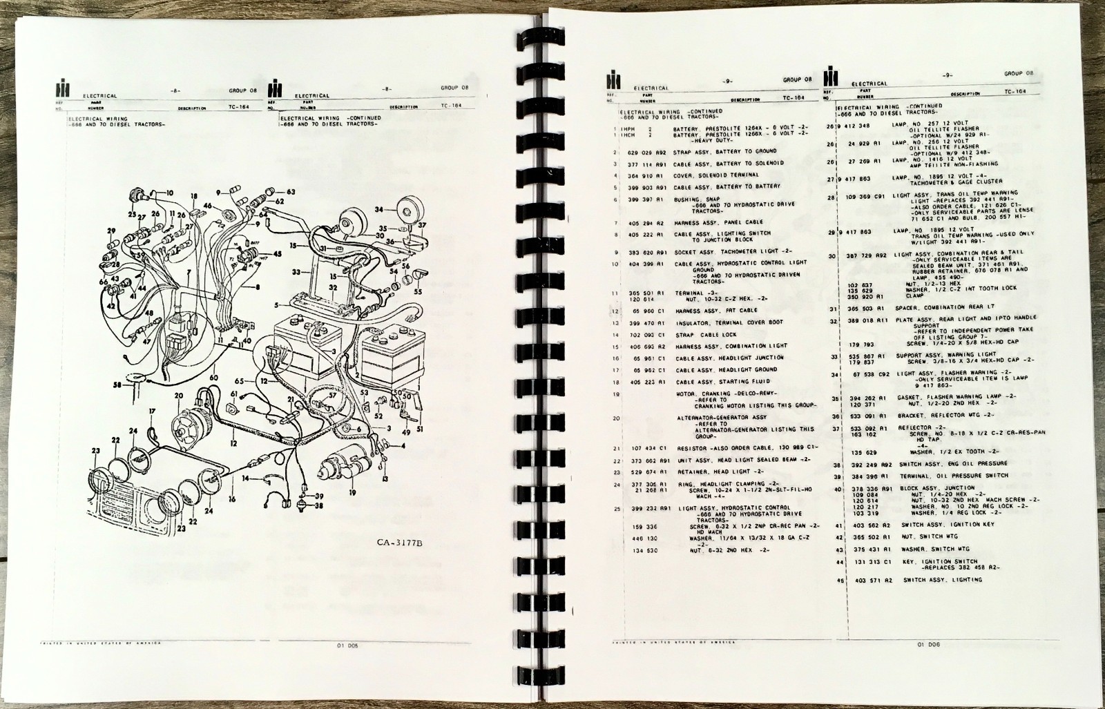 Farmall International 686 86 Hydro Tractor Parts Operators Manual Set D-310 - Image 12