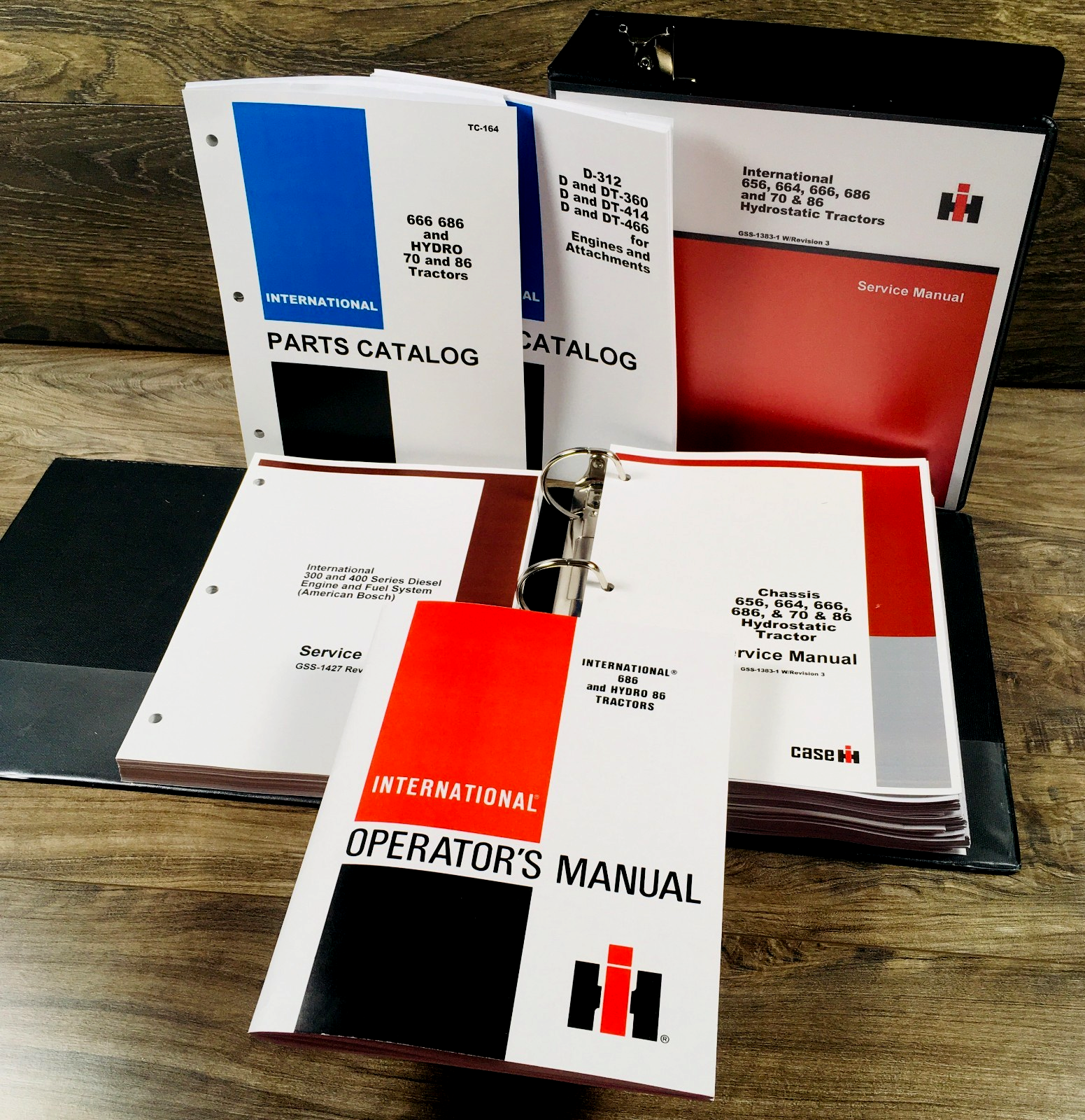 International 86 Hydro 686 Diesel Tractor Service Parts Operators Manual w D-312