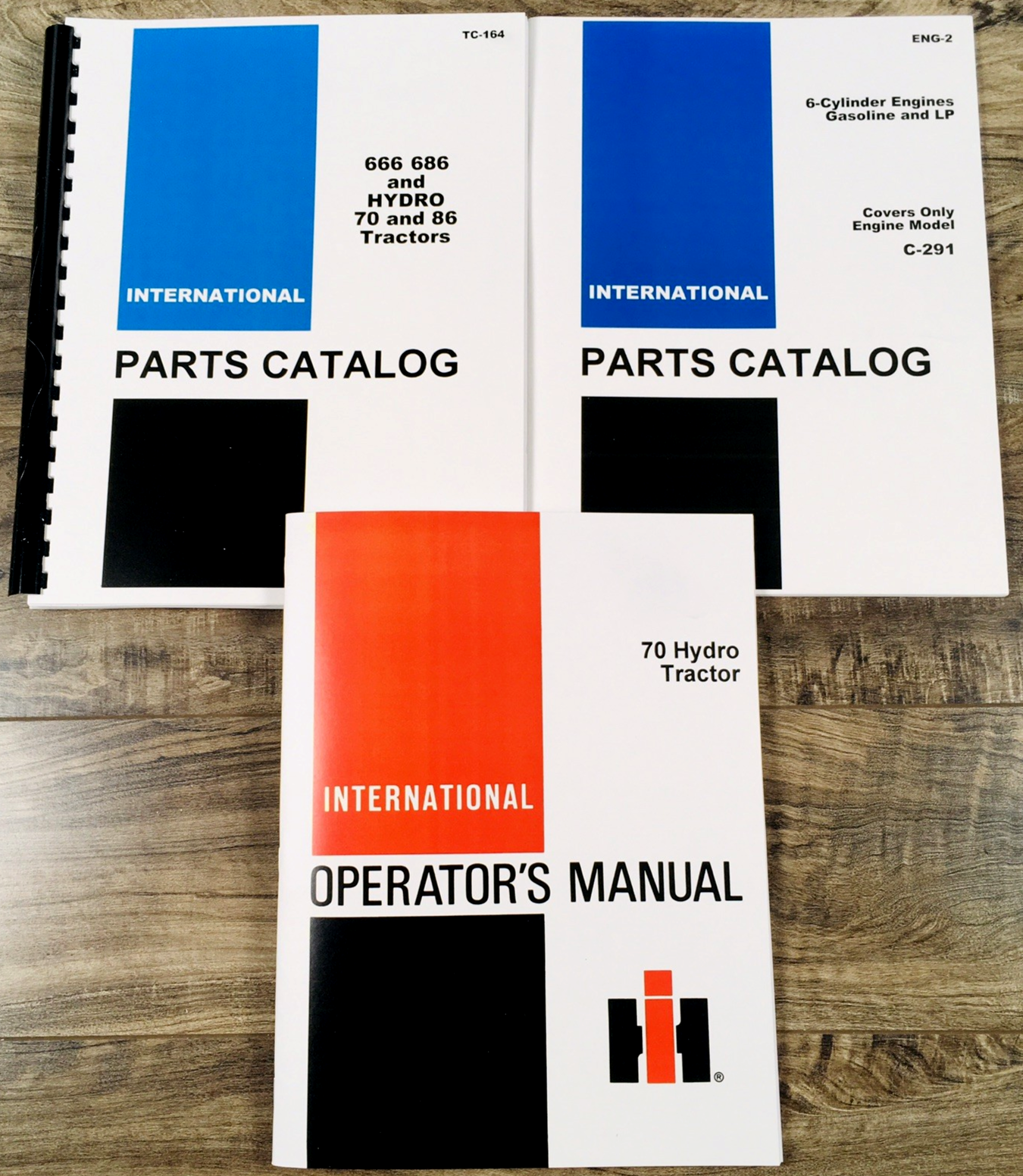 International 70 Hydro Tractor Parts Catalog Operators Manual Owners Set C-291