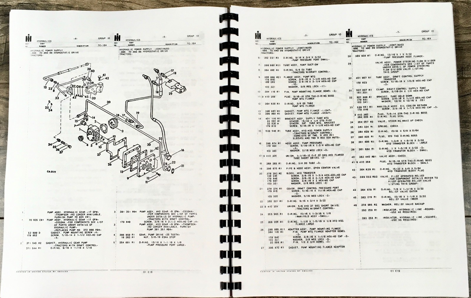 International 70 Hydro Tractor Parts Catalog Operators Manual Owners Set C-291 - Image 7