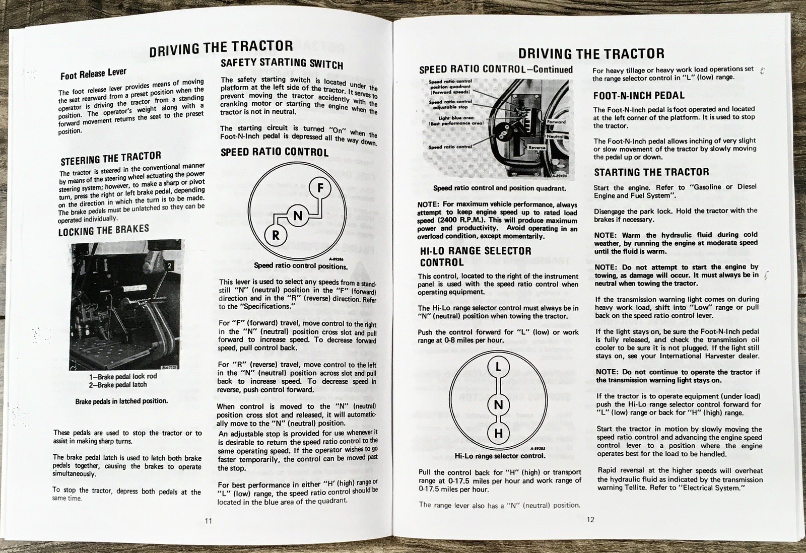 International 70 Hydro Tractor Parts Catalog Operators Manual Owners Set C-291 - Image 13