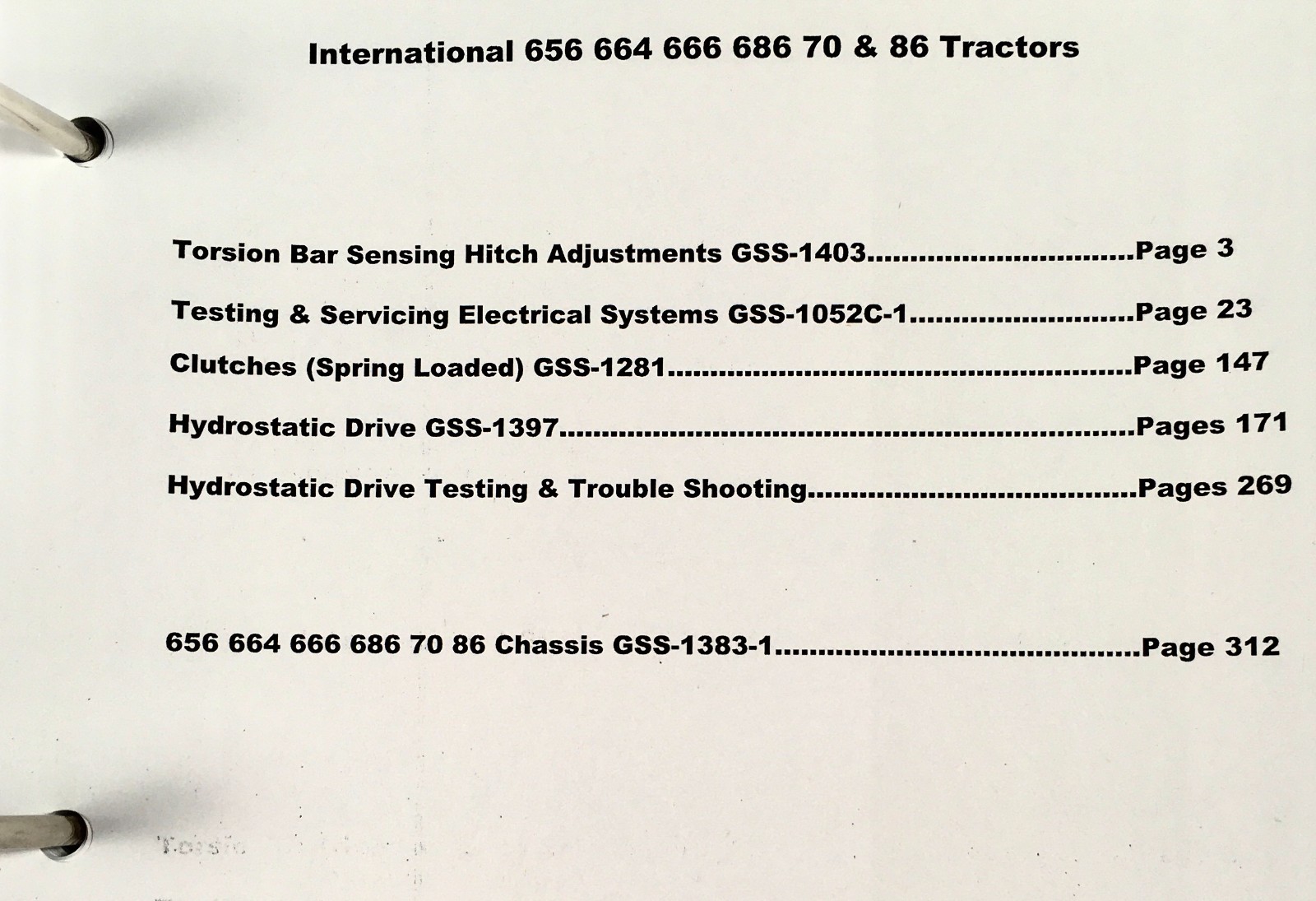 International 70 Hydro Diesel Tractor Service Parts Operators Manual Set D312 - Image 4