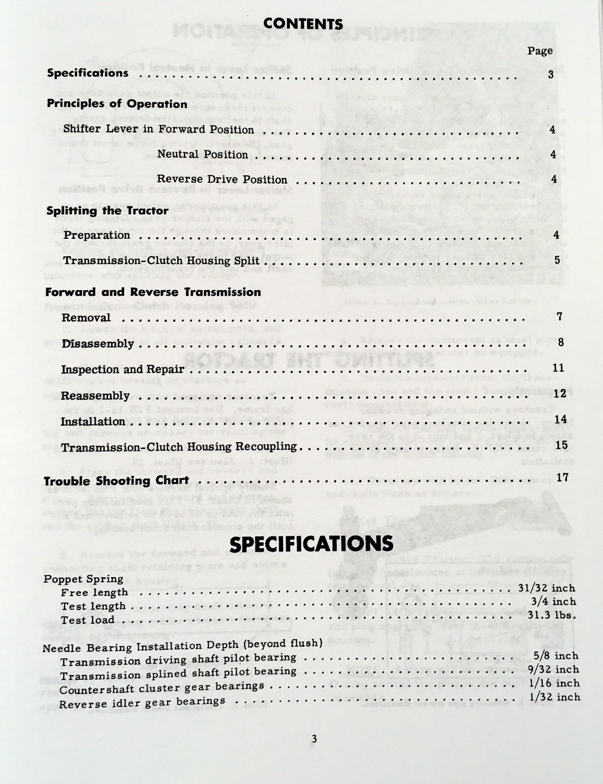 International Transmission Service Manual For 3414 B-414 Tractor GSS-1334 - Image 2
