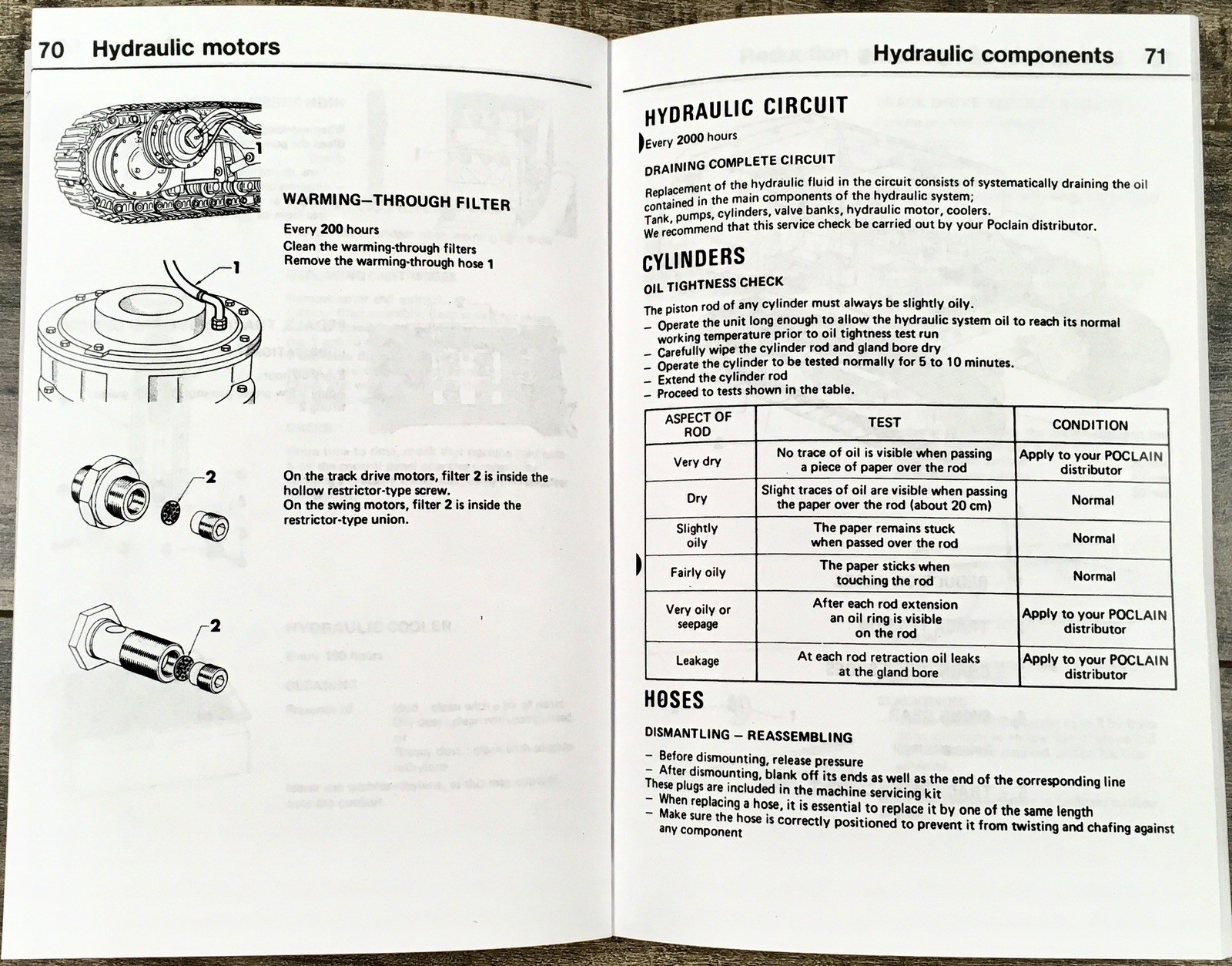 Case Poclain 220 300 400 Excavator Operators Manual Owners Book Maintenance - Image 8