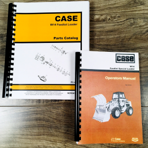 Case W14 FL Feedlot Articulated Wheel Loader Parts Manual Catalog Operators Set