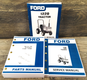 Ford 1220 Tractor Service Parts Operators Manual Repair Shop Set Workshop Owners