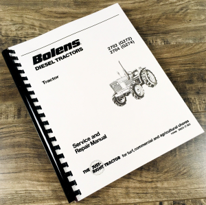 Bolens 2702 2704 G272 G274 Diesel Tractor Service Manual Repair Workshop Book