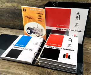 International 2544 Industrial Tractor Service Parts Operators Manual Set Repair