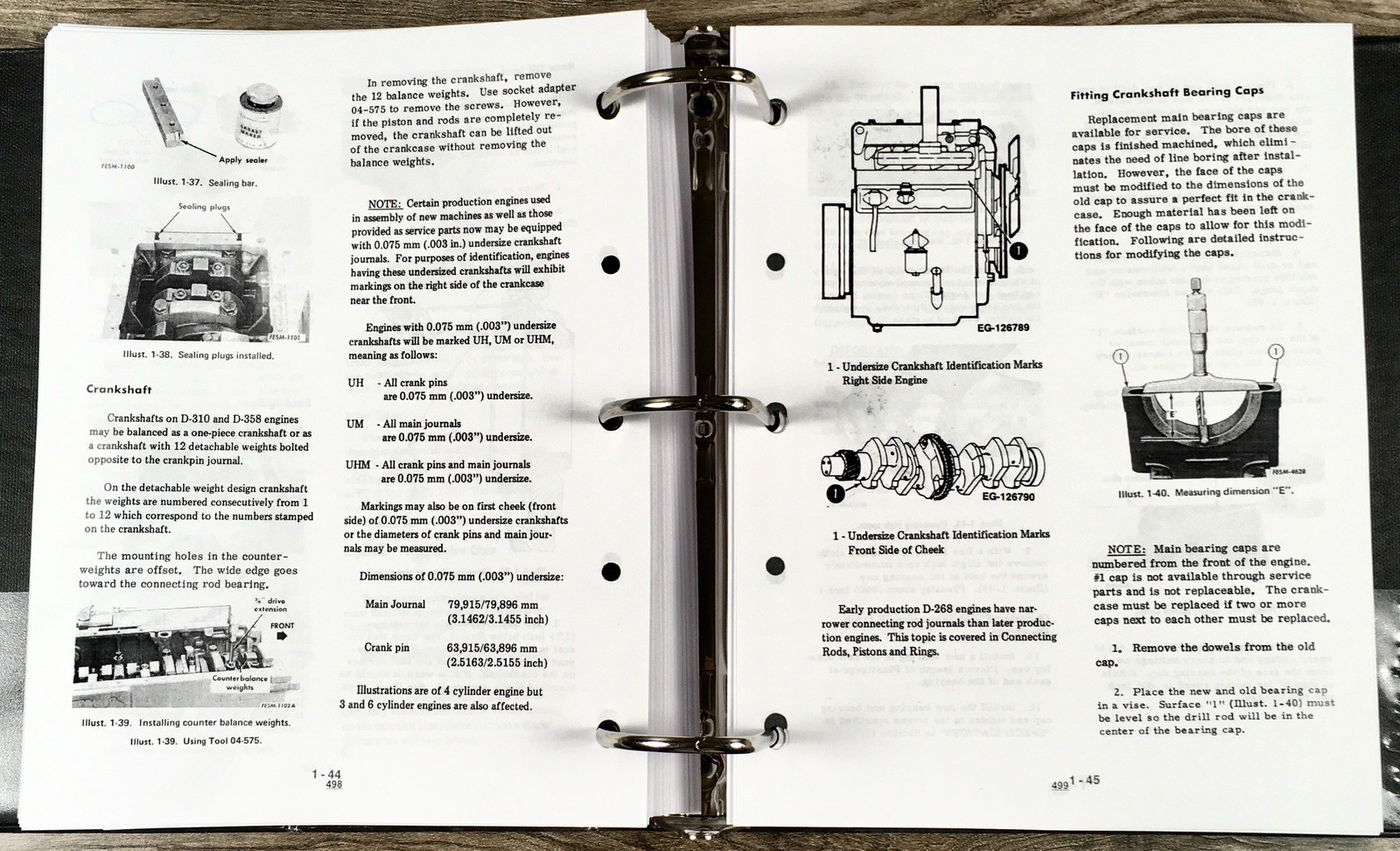 International 2544 Industrial Tractor Service Parts Operators Manual Set Repair - Image 16