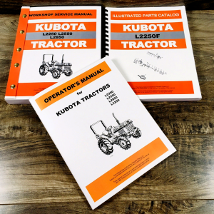 Kubota L2250 2wd L2250F Tractor Workshop Service Manual Parts Catalog Operators