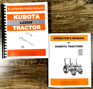 Kubota L2250F Tractor Parts Catalog Operators Manual Owners Assembly Book