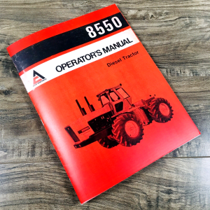 Allis Chalmers 8550 Tractor Operators Manual Owners Book Maintenance Adjustments