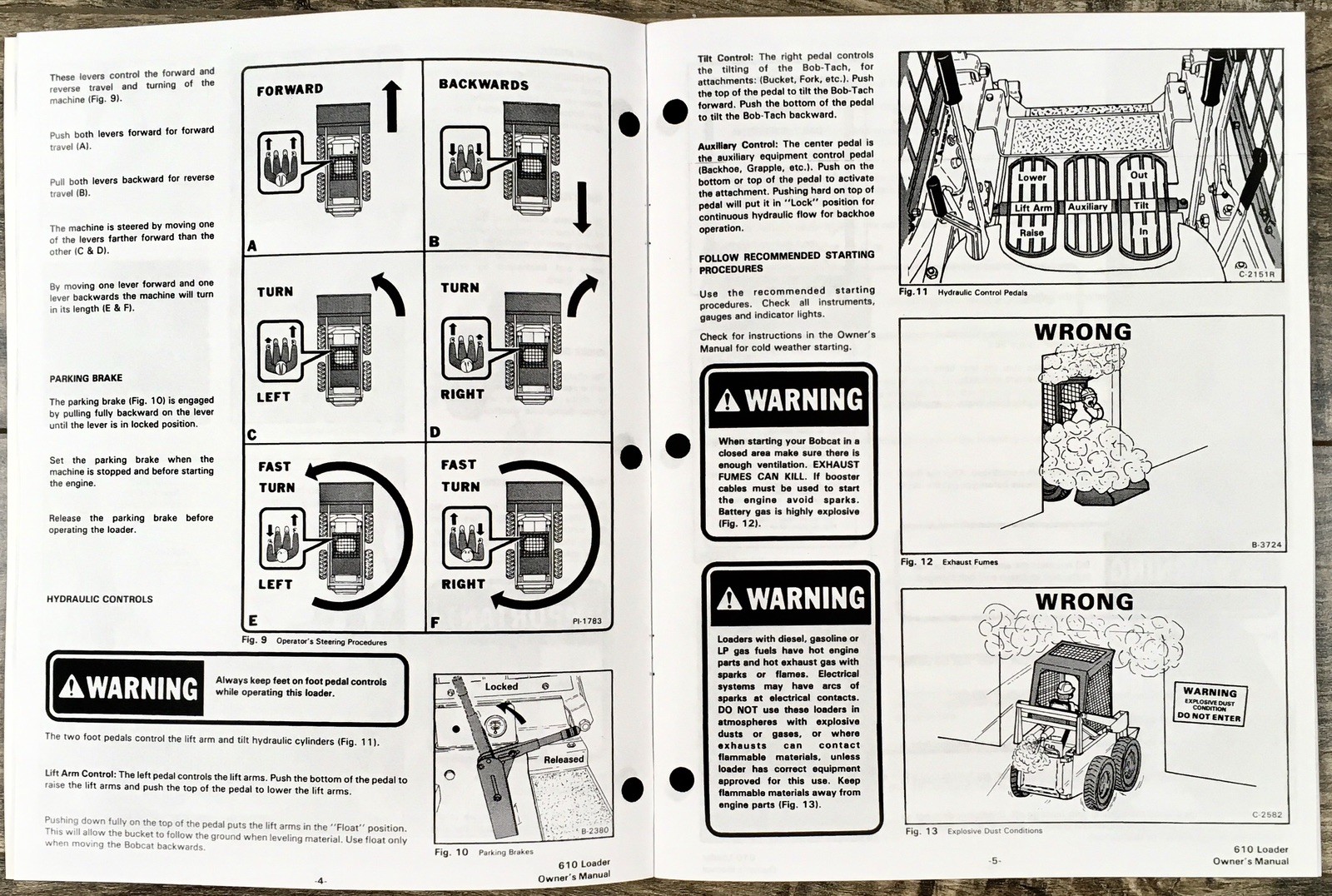 Bobcat 610 Skid Steer Loader Operators Manual Owners Book Maintenance Adjustment - Image 4