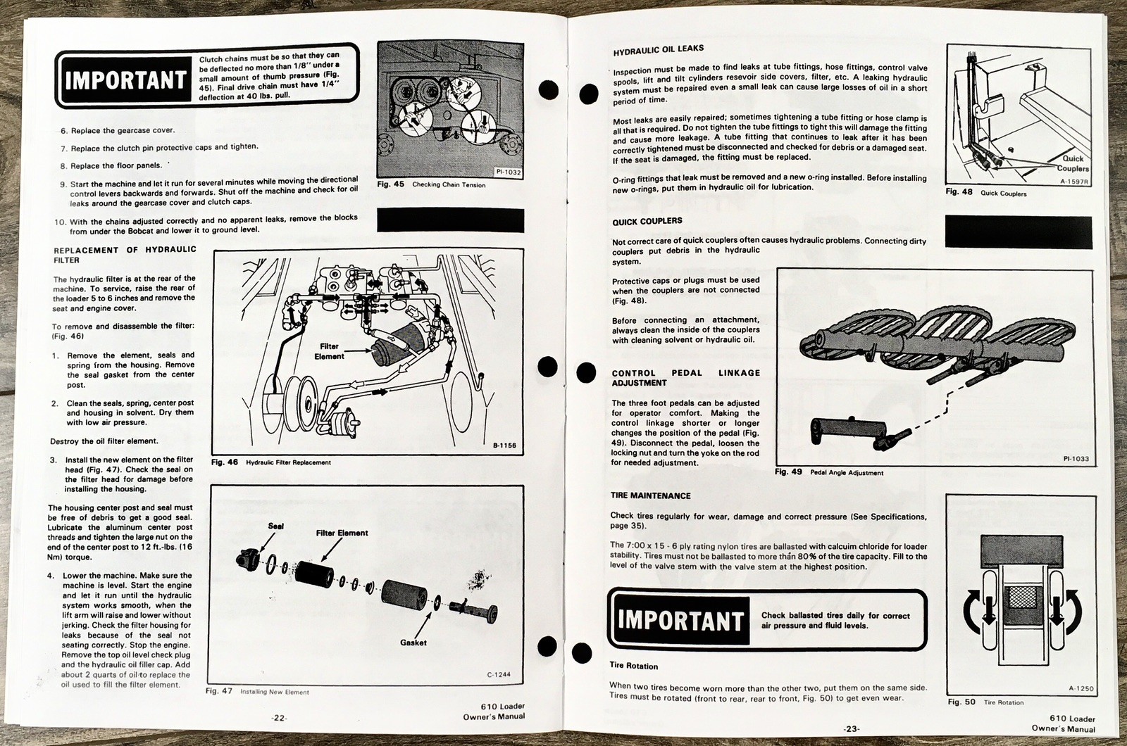 Bobcat 610 Skid Steer Loader Operators Manual Owners Book Maintenance Adjustment - Image 6