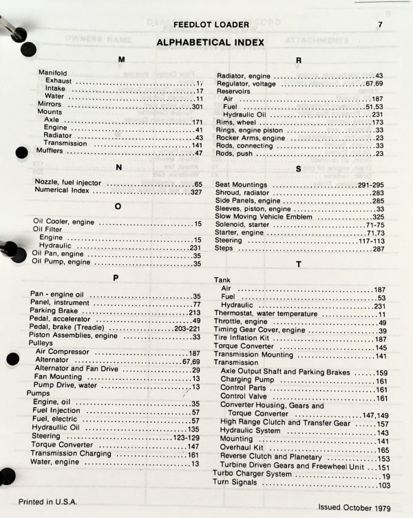 Case W14 FL Feedlot Loader Service Manual Parts Operators Set SN 9119672- - Image 21