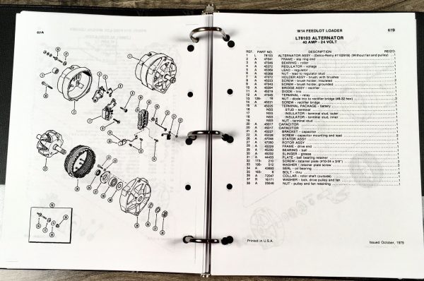 Case W14 FL Feedlot Wheel Loader Service Repair Manual Parts Set SN 9119672- - Image 23