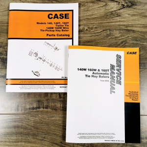 Case 140 140W 160W 140T Baler Service Manual Parts Catalog Shop Repair Assembly