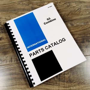 McCormick International 93 Combine Parts Manual Catalog Book Assembly Schematic