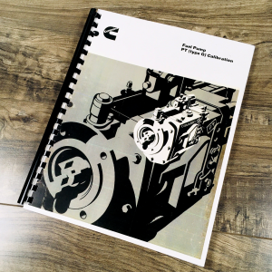 Cummins Fuel Pump PT (Type G) Calibration Diesel Engine Service Manual Unit Shop