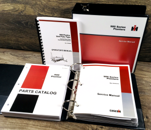 Case IH 900 Unit Plate Type Planter Service Parts Operators Manual Set Owners IH