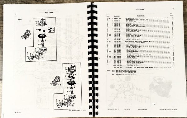 Massey Ferguson TO-35 Special Deluxe Tractor Service Parts Operators Manual Set - Image 21
