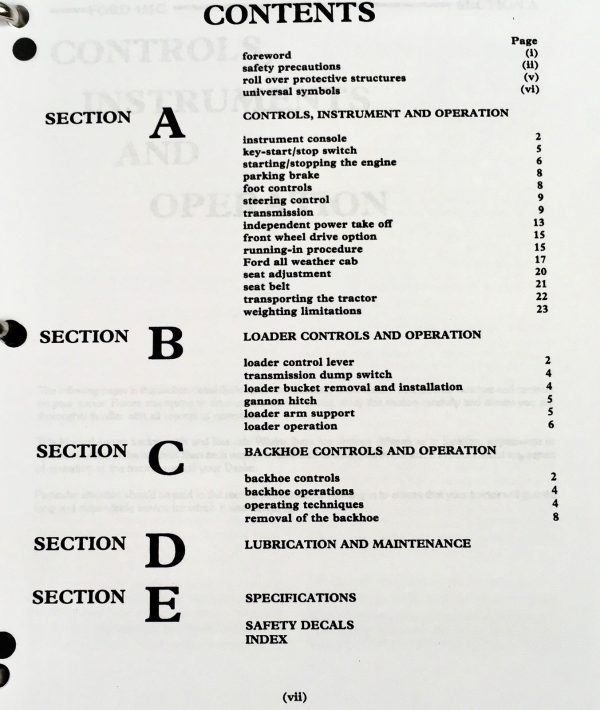 Ford 455C Tractor Loader Backhoe Service Parts Operators Manual Repair Set Owner - Image 22