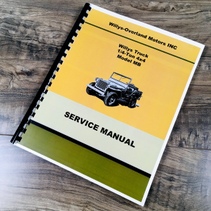 Service Maintenance Manual Jeep Willys MB Ford GPW 1/4 Ton Repair Shop TM 9-803