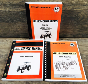 Allis Chalmers 5040 Tractor Service Manual Parts Operators Owners Repair Shop