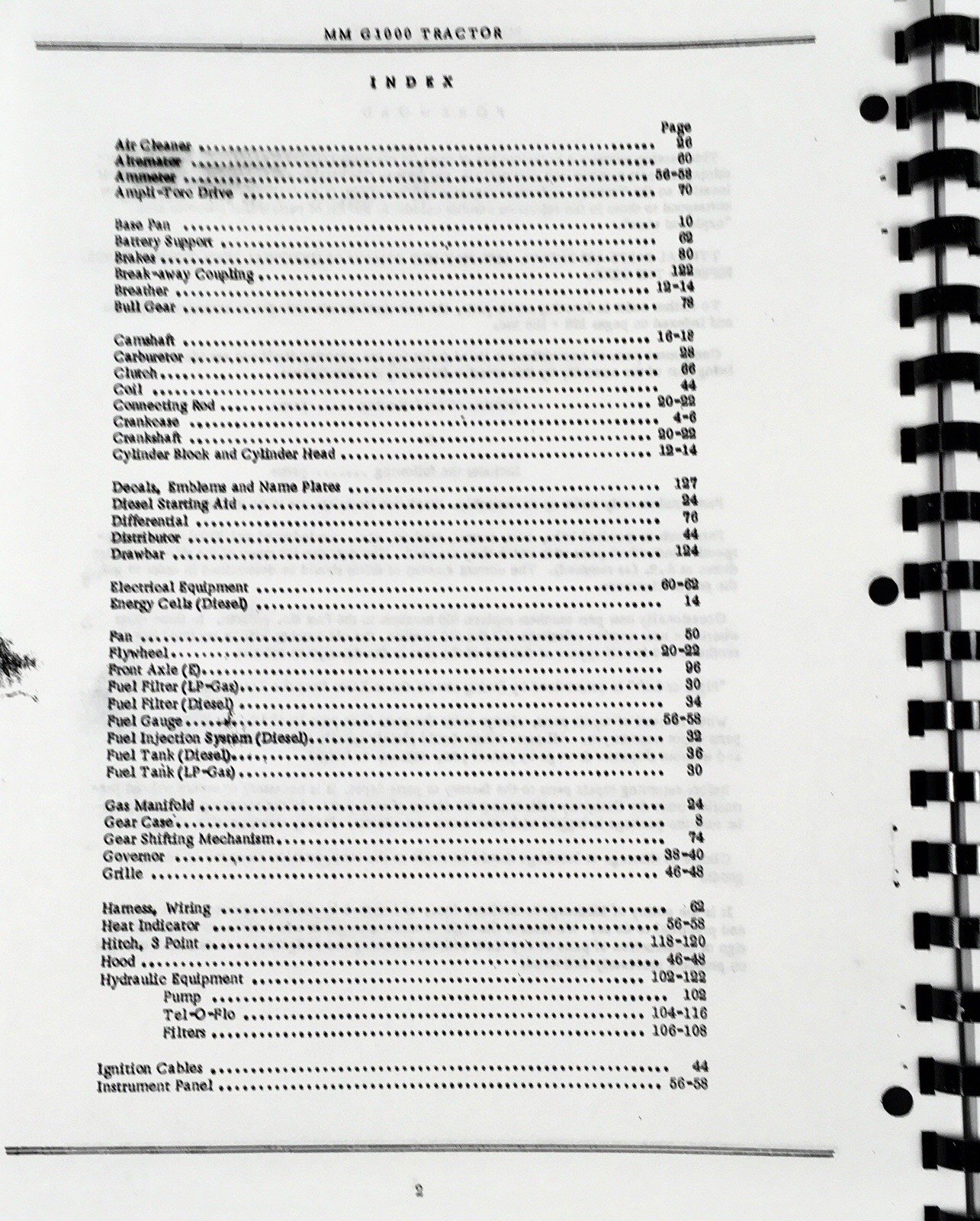 Minneapolis Moline G-1000 G1000 Tractor Parts Operators Manual Set Catalog Owner - Image 6