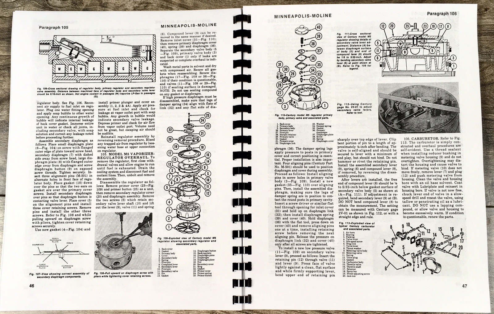 Minneapolis Moline G705 G706 Tractor Service Parts Manual Set Repair Workshop - Image 13