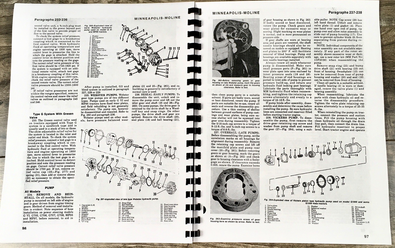 Minneapolis Moline G705 G706 Tractor Service Parts Manual Set Repair Workshop - Image 14