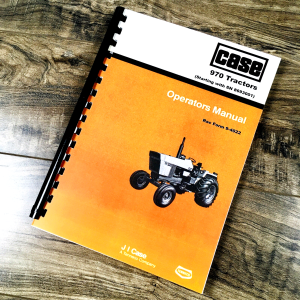 Case 970 Tractor Operators Manual Owners Book Maintenance Starting w/ 8693001-