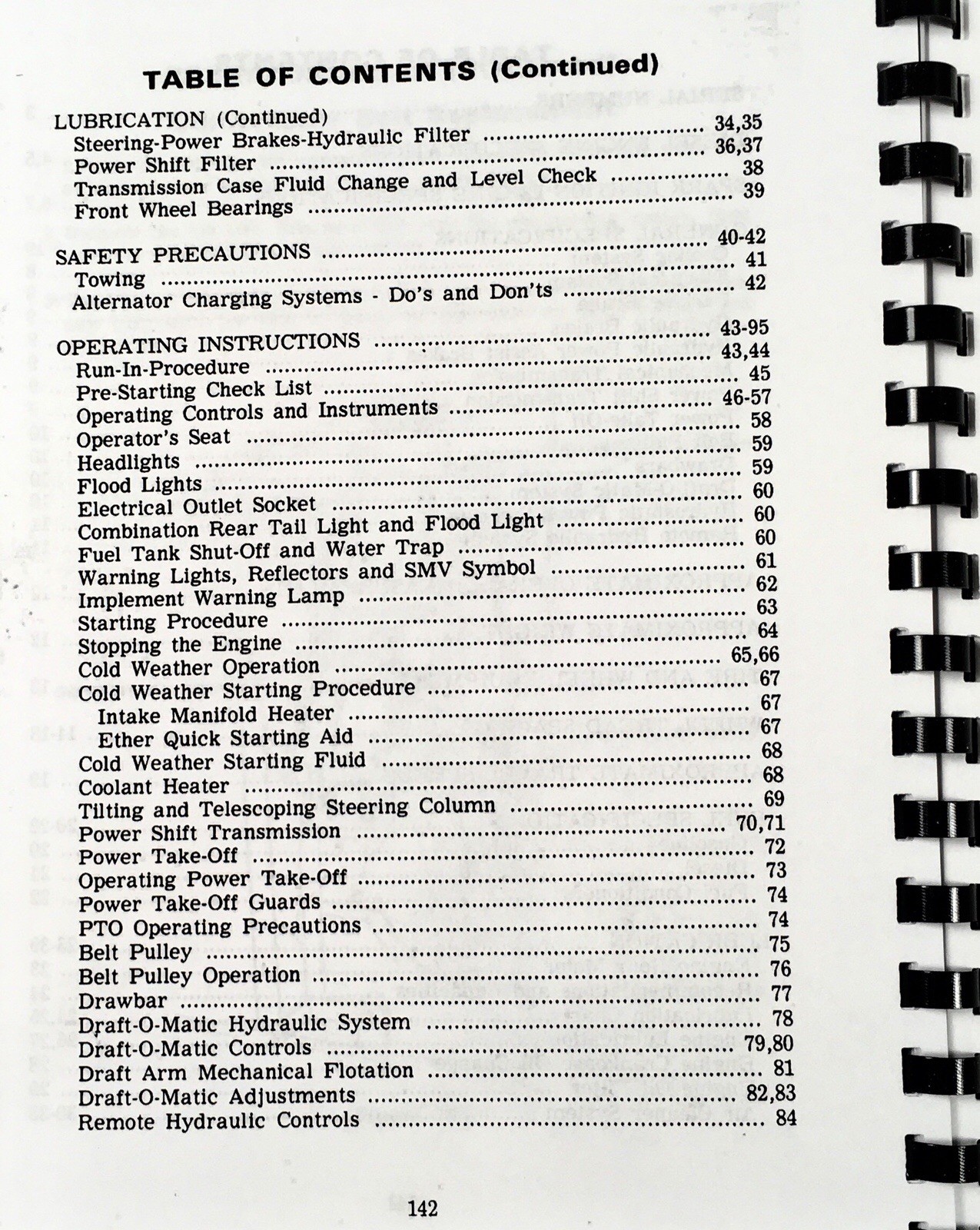 Case 970 Tractor Operators Manual Owners Book Maintenance Starting w/ 8693001- - Image 3