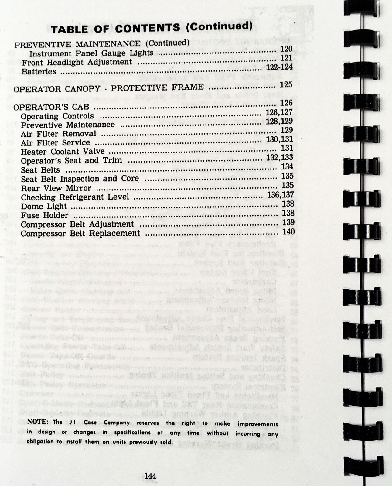 Case 970 Tractor Operators Manual Owners Book Maintenance Starting w/ 8693001- - Image 5