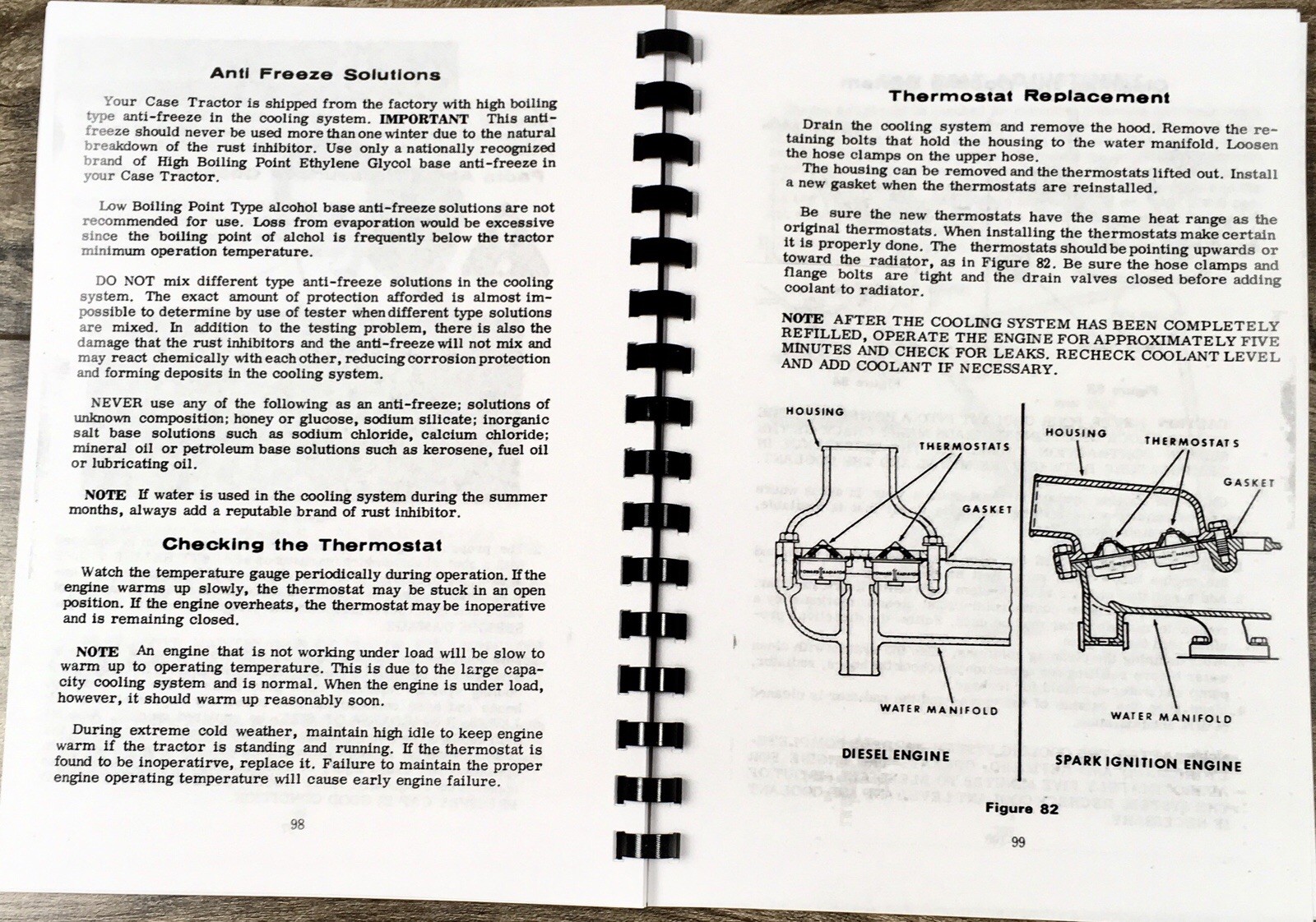 Case 970 Tractor Operators Manual Owners Book Maintenance Starting w/ 8693001- - Image 9