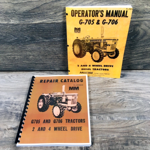 Minneapolis Moline G705 G706 Tractor Parts Operators Manual Set Catalog Owners