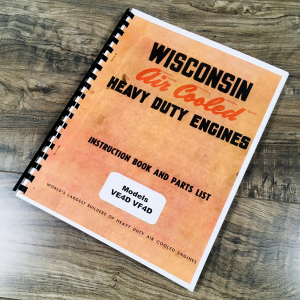Wisconsin VE4D VF4D Service Parts Operators Manual Catalog Book Shop Repair