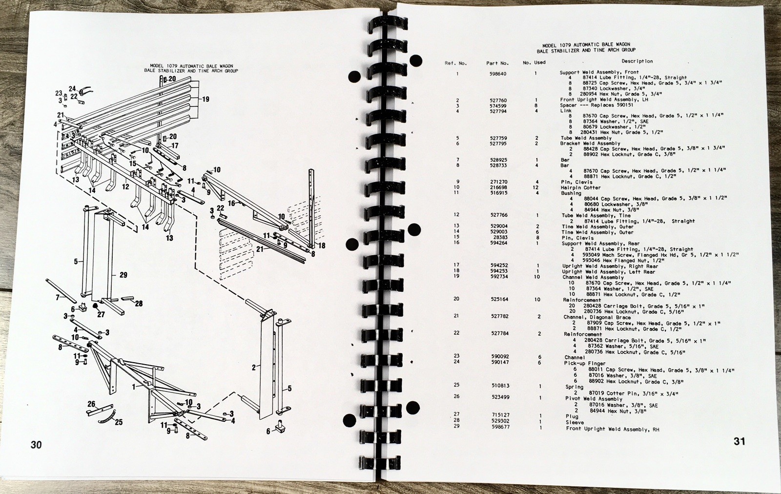 New Holland 1078 1079 Automatic Bale Wagon Parts Manual Catalog Book Assembly - Image 5