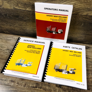 New Holland 1078 1079 Bale Wagon Service Manual Parts Catalog Operators Set
