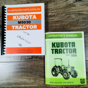 Kubota M5030 M5030DT Tractor Parts Catalog Operators Manual Set Owners Assembly