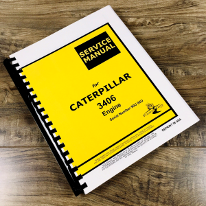 Service Manual For Caterpillar 3406 Engine Ind and Marine SN 90U 92U Repair Shop